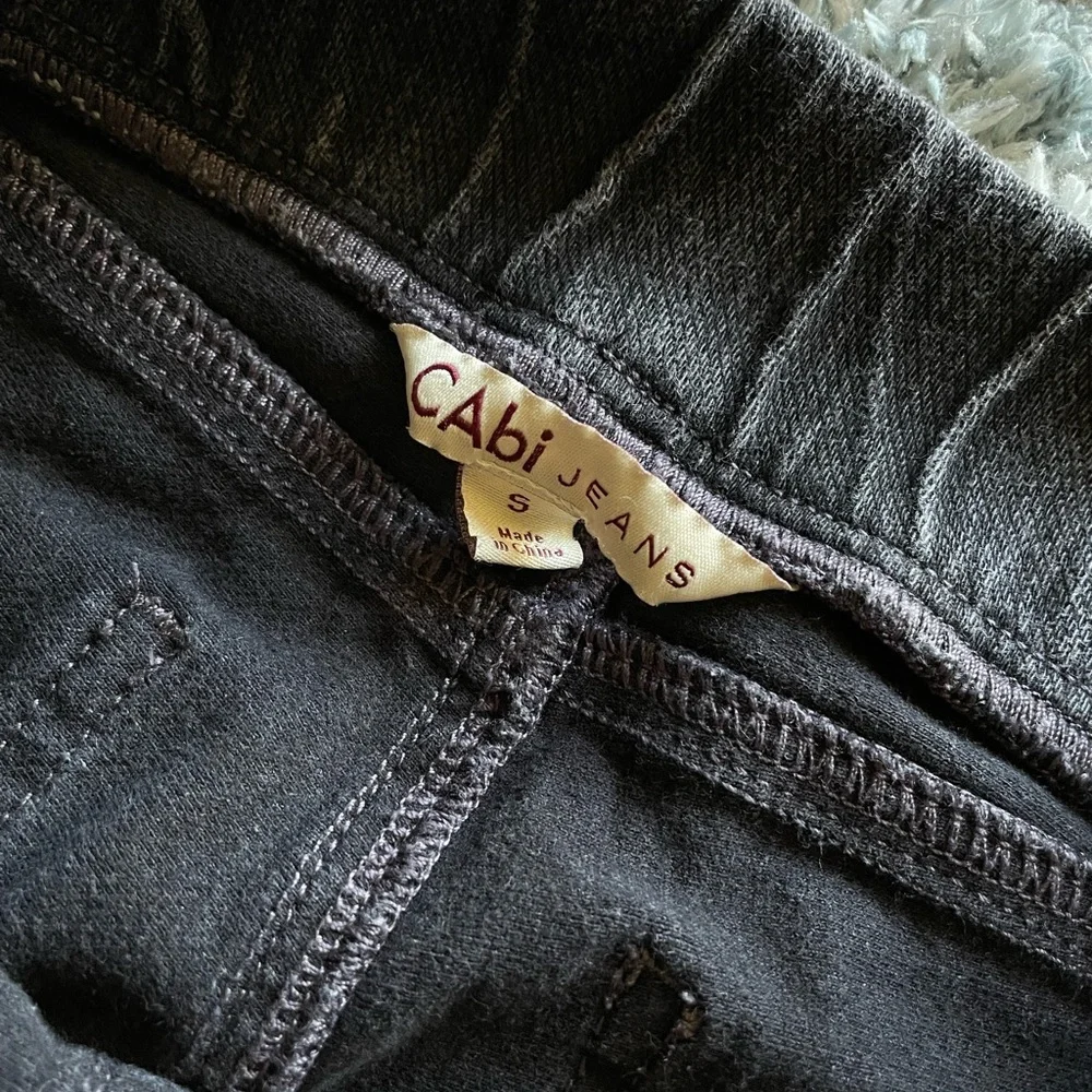 CAbi Jeans Gray Pull On Jeggings Denim Cargo Skinny Jeans